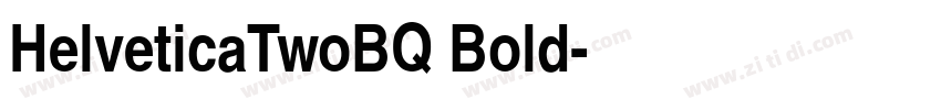 HelveticaTwoBQ Bold字体转换